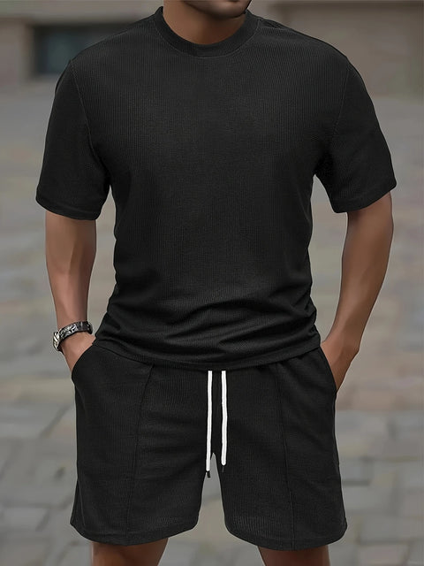 Casper - Herren-Set aus Rundhalshemd und Shorts