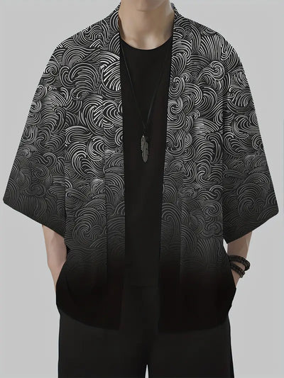 Alden - Herren Kimono-Strickjacke im Vintage-Stil