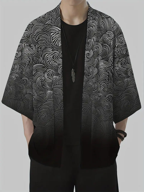 Alden - Herren Kimono-Strickjacke im Vintage-Stil