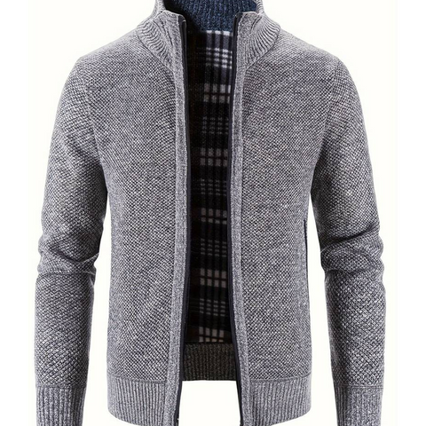 John - Strickjacke mit Rollkragen