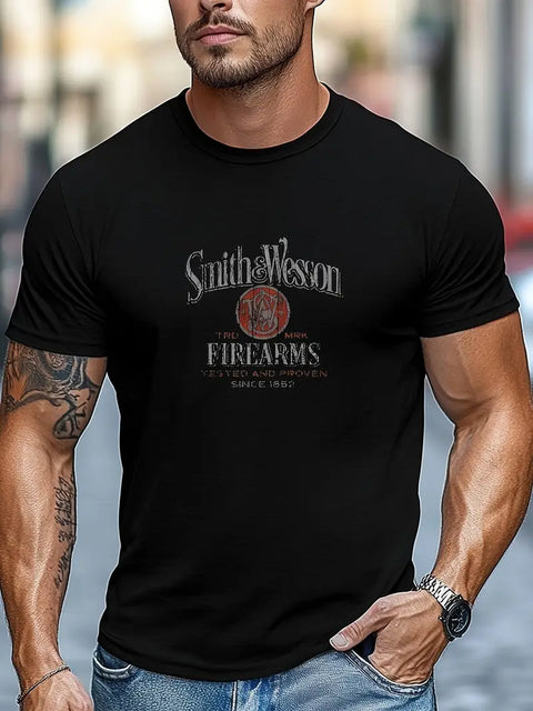 Ryan - Bedrucktes kurzärmliges Sommer-T-Shirt für Herren