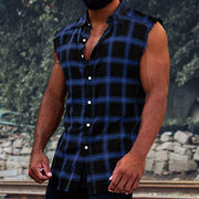 Bruce - Vintage Style Ärmelloses Herrenhemd