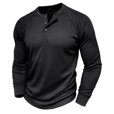 Ricco - Lässiger Waffelstrickpullover für Herren