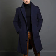 Arjun - Eleganter langer warmer Trenchcoat für Herren
