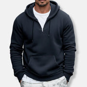 Colton - Lässige Kapuzenjacke mit Viertelreißverschluss für Herren