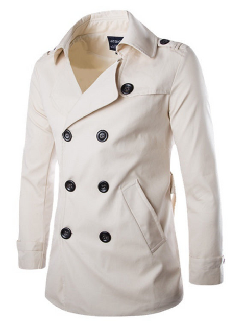 Noel - Eleganter Zweireiher-Mantel für Herren