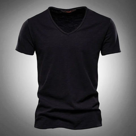 Aurelio - Klassisches und Stilvolles V-Ausschnitt-T-Shirt für Herren