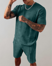Jadiel - Lässiges, stilvolles Set aus Hemd und Shorts