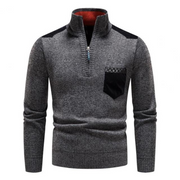 Antony - Lässiger, warmer Rollkragenpullover mit Reißverschluss für Herren