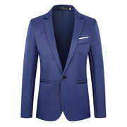 Toby - Klassischer, eleganter, schmal geschnittener Ein-Knopf-Blazer für Herren