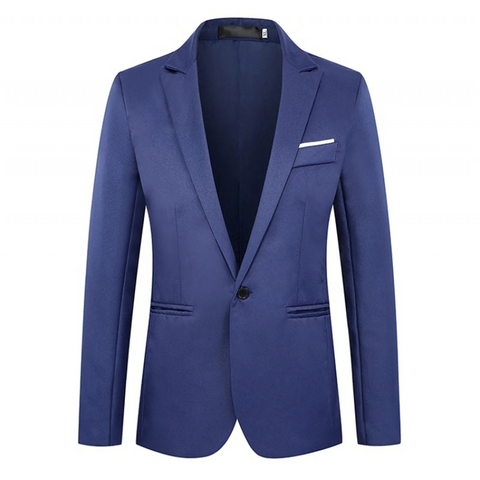 Toby - Klassischer, eleganter, schmal geschnittener Ein-Knopf-Blazer für Herren
