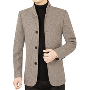 Severino - Eleganter, schmal geschnittener Blazer mit Stehkragen für Herren