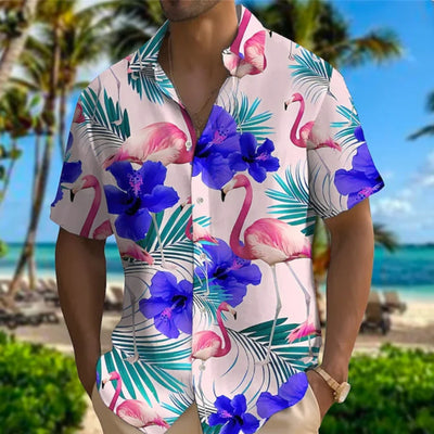 Gilbert - Atmungsaktives kurzärmeliges Hawaiihemd