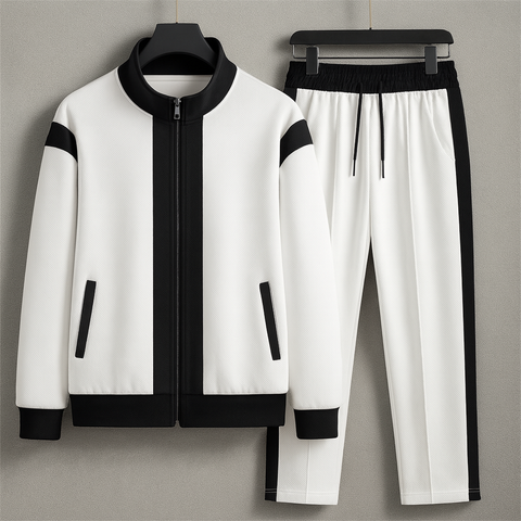 Alonso - Elegantes, stilvolles Trainingsanzug-Set mit Reißverschlussjacke und -hose für Herren
