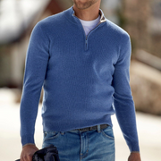 Clyde - Lässiger Langarm-Pullover mit Reißverschluss für Herren