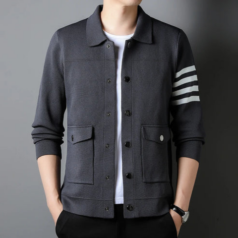 Samuel - Lässige Strickjacke mit Knöpfen für Herren