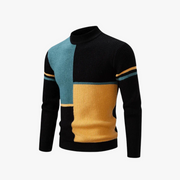 Sean - Stilvoller, warmer Strickpullover mit Farbblockdesign für Herren