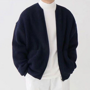 Stephen - Lässiger, stylischer Strick-Cardigan mit Reißverschluss für Herren