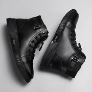 Hardy - Schwarzer lässiger vielseitiger Echtleder-Stiefel