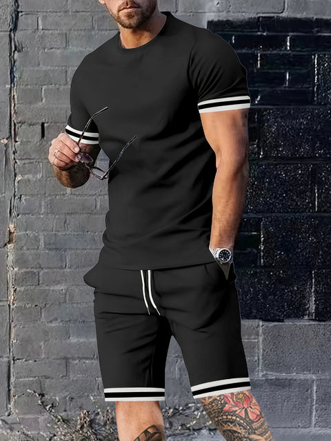 Clive - Herren-Set aus Rundhalshemd und Shorts