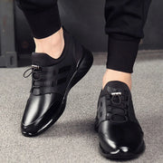 Felix - Schlanke Schwarze Orthopädische Turnschuhe für Herren