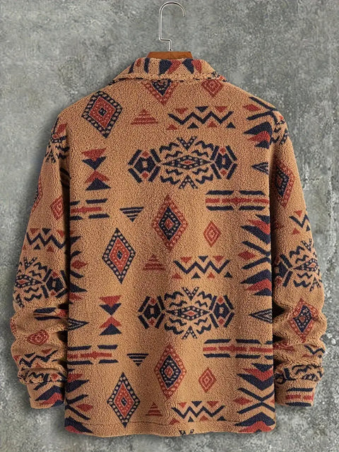 Edmund - Herrenjacke mit Aztekenmuster