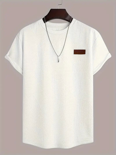 George - Jacquard-T-Shirt für Herren
