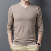 Jonny - Casual V-Neck knitted sweater for men