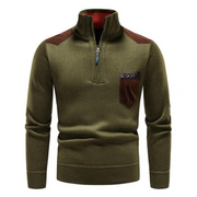 Antony - Lässiger, warmer Rollkragenpullover mit Reißverschluss für Herren