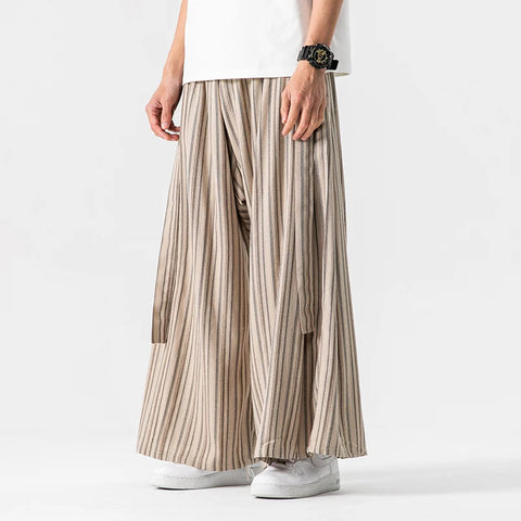 Francis - Gestreifte Hose mit weitem Bein
