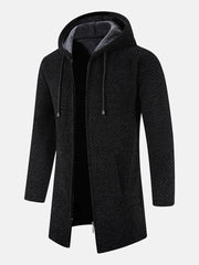 Francisco - Legere Strickjacke mit Reißverschluss und Kapuze für Herren