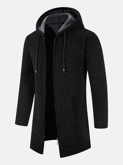 Francisco - Legere Strickjacke mit Reißverschluss und Kapuze für Herren