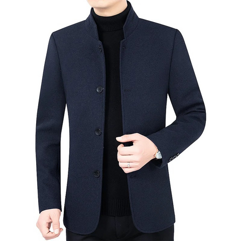 Severino - Eleganter, schmal geschnittener Blazer mit Stehkragen für Herren