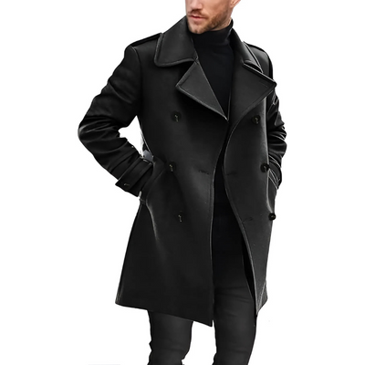 Tyson - Eleganter Trenchcoat mit Reverskragen für Herren