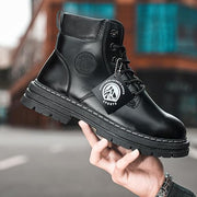 Warren - High-Top-Arbeitsstiefel im Vintage-Stil