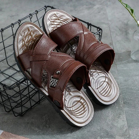 Alvis - Leichte PU-Leder-Sandalen