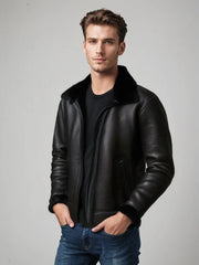 William - Lederbomberjacke für Männer