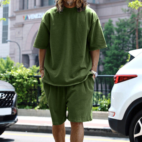 Johan - Lässiges Oversize-T-Shirt und Shorts-Set