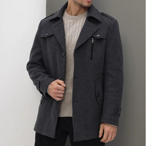 Conan - Eleganter mittellanger Trenchcoat für Herren