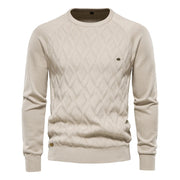 Justin | Gemusterter Strickpullover