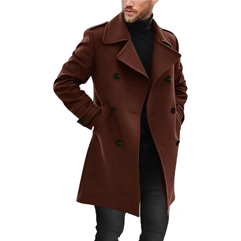 Tyson - Eleganter Trenchcoat mit Reverskragen für Herren
