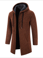 Francisco - Legere Strickjacke mit Reißverschluss und Kapuze für Herren