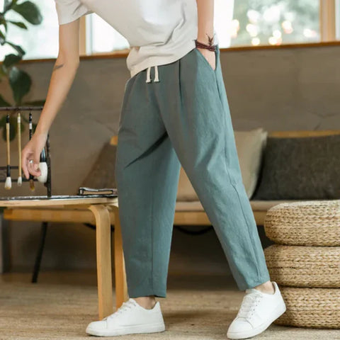 Edward  - Baumwoll-Leinen-Hose