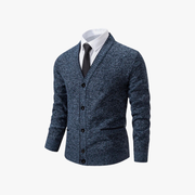 Roberto - Elegante Strickjacke mit V-Ausschnitt und Knöpfen für Herren