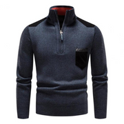 Antony - Lässiger, warmer Rollkragenpullover mit Reißverschluss für Herren