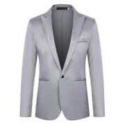 Toby - Klassischer, eleganter, schmal geschnittener Ein-Knopf-Blazer für Herren
