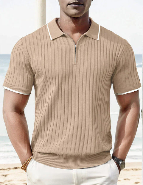 Romeo – Lässiges, vielseitiges Strick-Poloshirt für Herren