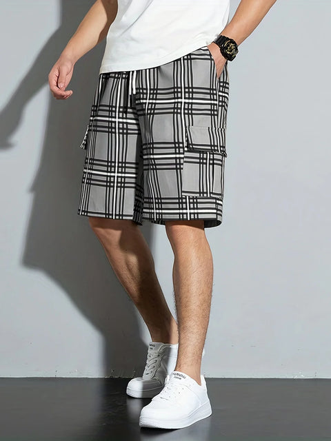 Amadeo - Lässige Strandshorts mit Karomuster