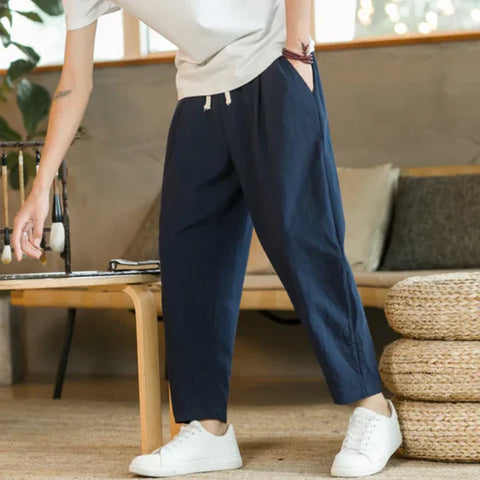 Edward  - Baumwoll-Leinen-Hose