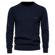 Justin | Gemusterter Strickpullover